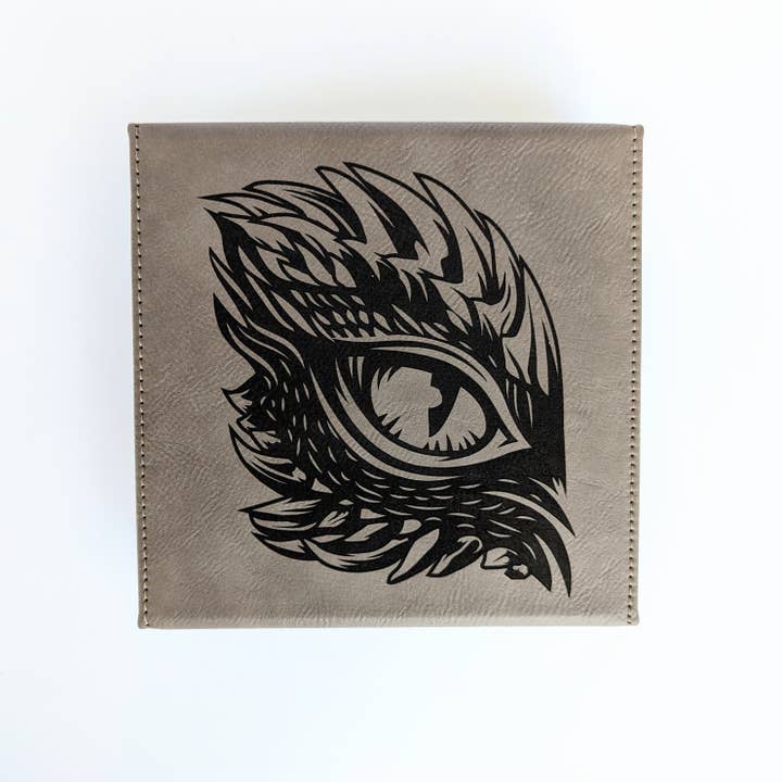 NTSD Gaming and Bookish Goods - Wholesale Dice - The Roving Eye - D&D - Vegan Leather Dice Box