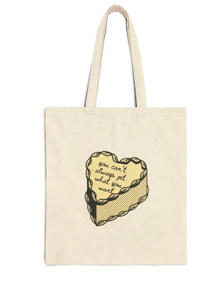 Rolling Stones Funny 70s Rock Tote Bag for wholesale by Heyday Press