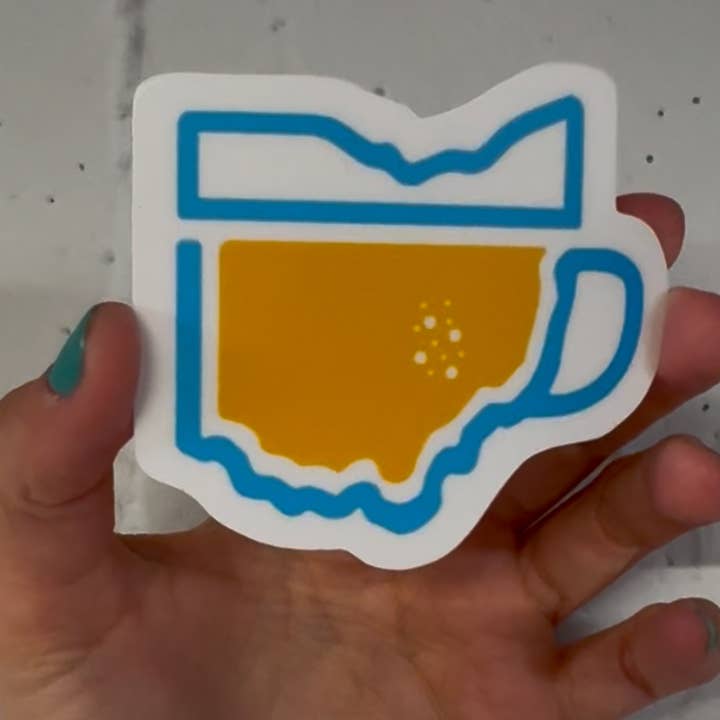 Autocollant de bière de l'Ohio pour la vente par Kase Wear