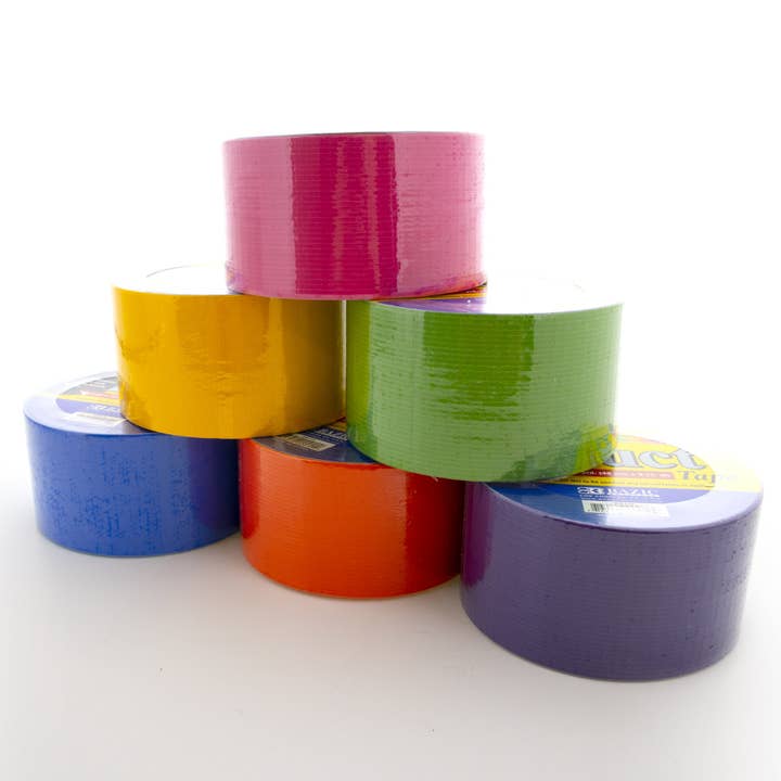 Luna Office Supply - Everyday Essential - Venta al por mayor Papel celofán - Cinta adhesiva fluorescente de colores surtidos de 1,88" x 10 yardas4