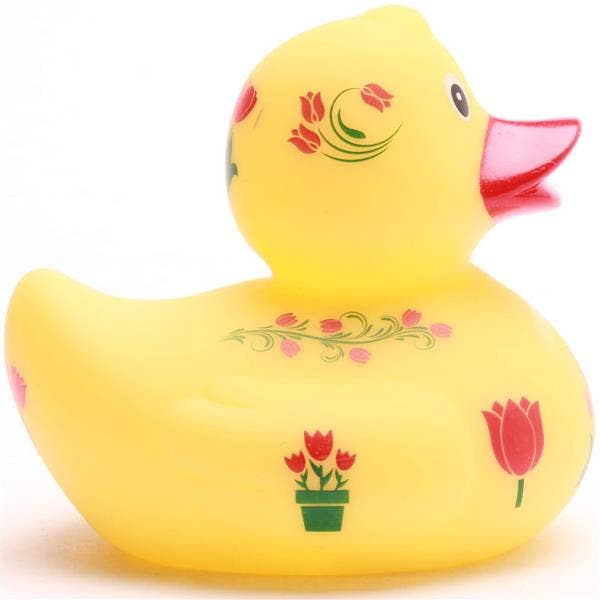 Duckshop - Wholesale Bath toy – Baby - Bath Duck Tulip - yellow - Rubber Duck1