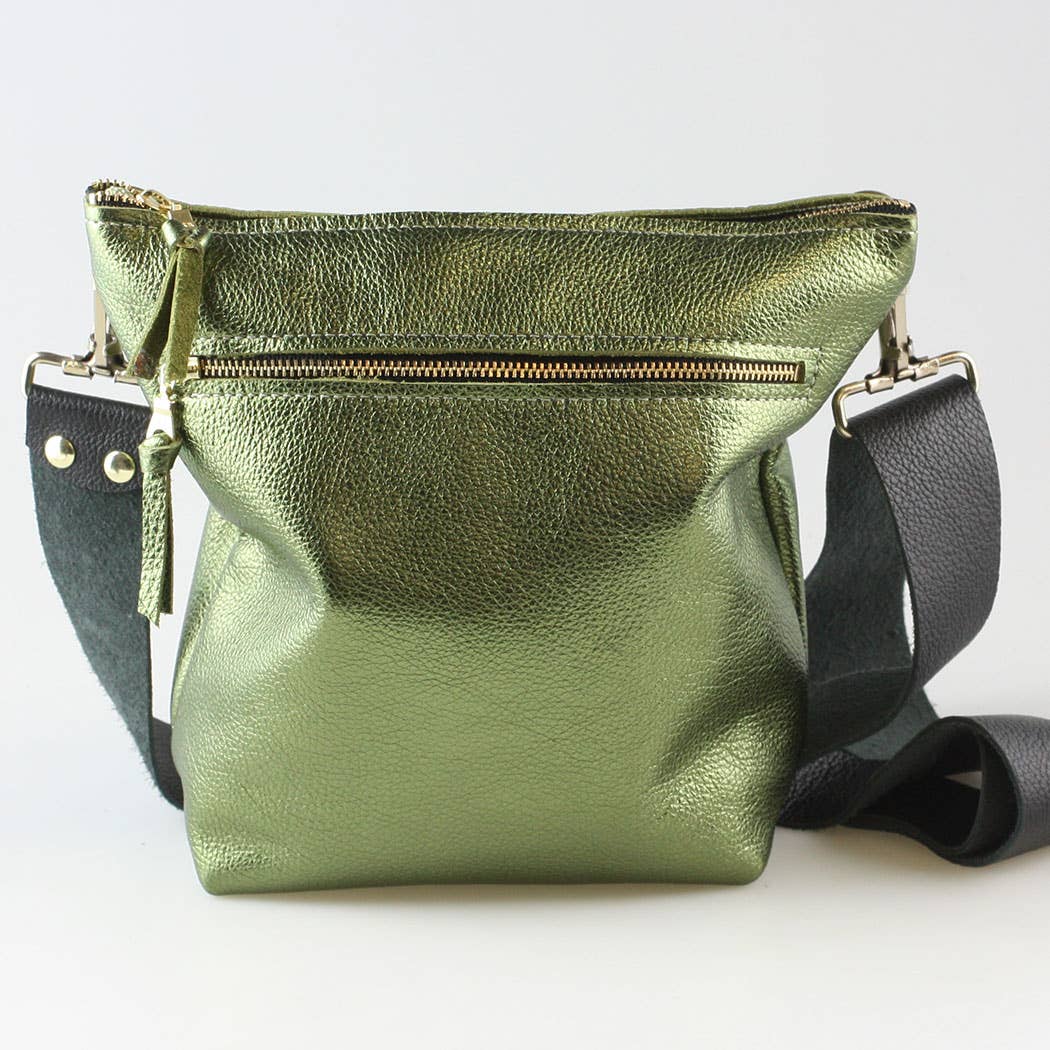 Zina Kao Exclusives - Wholesale Crossbody Bag - Women's - The Metallic Lakeshore Crossbody Bag - 3 sizes!30