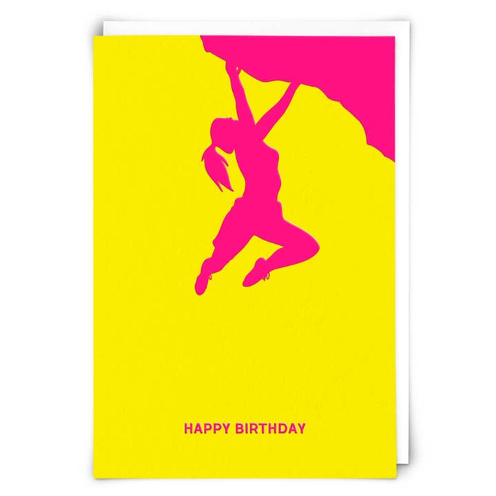 Cartão de Cumprimentos Amarelo de Escalada por atacado de Redback Cards UK