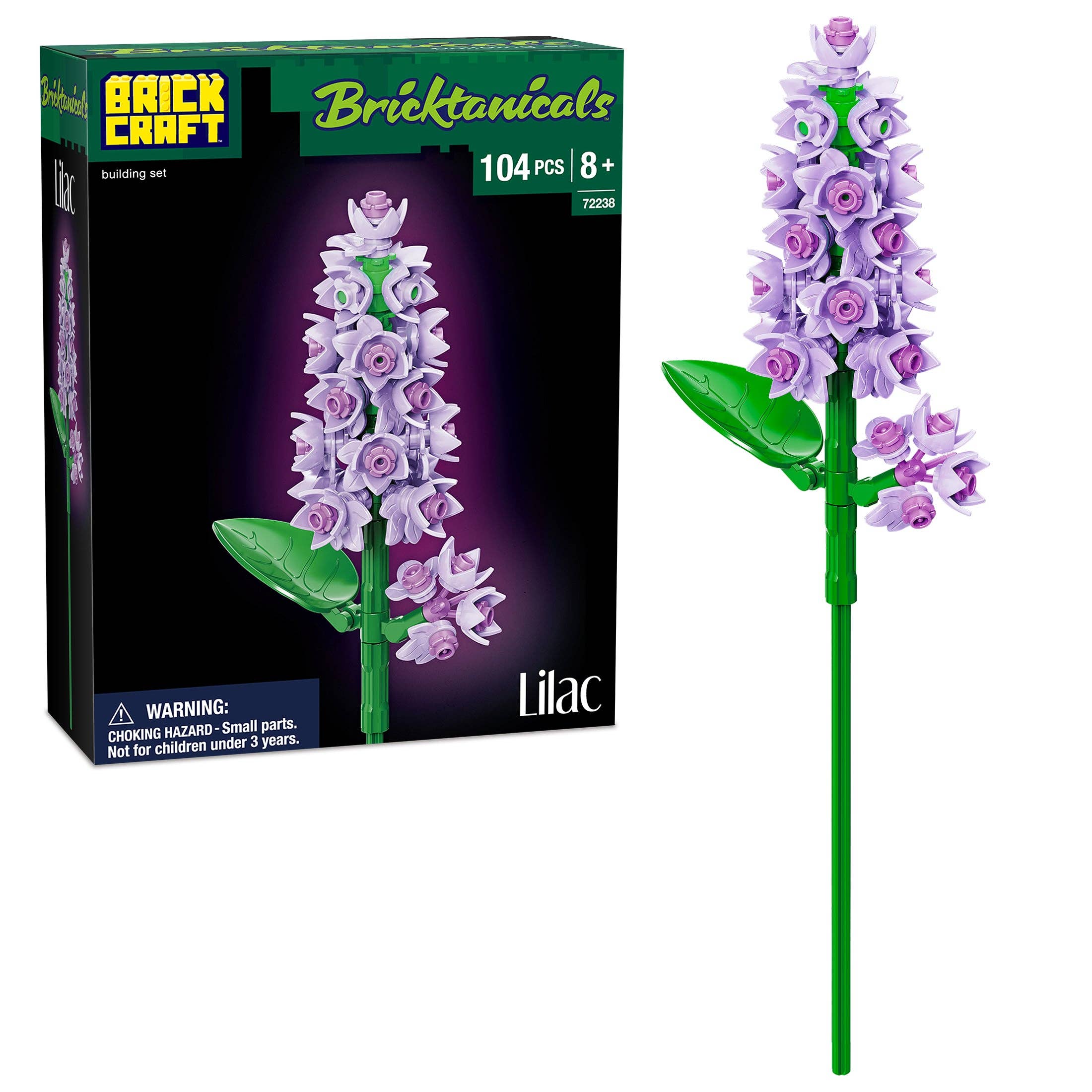 Brickcraft - Wholesale Building Set - Kids - Lilac Botanical Flower Building Kit1