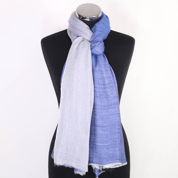 Bufanda de pashmina de cachemira reversible de jazmín para venta al por mayor de Tivello