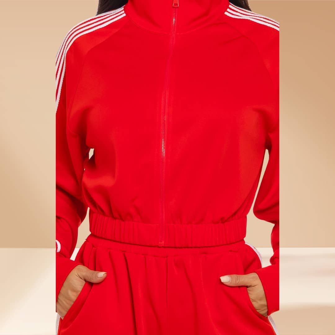 Celystrends - Wholesale Tracksuit - Women's - Tracksuit 2 piece set Zip Up Sweater Wide Pants18