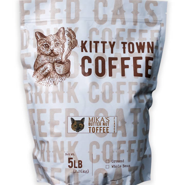 5 lb de caramel au beurre et aux noix Mika's pour la vente par Kitty Town Coffee