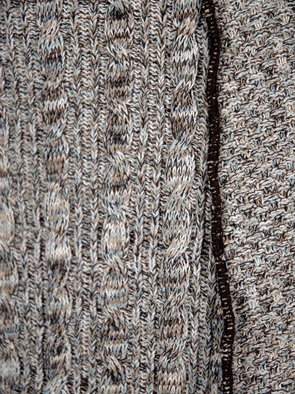 Green 3 – Engroshandel Nederdel - Dame – Kvinders bomuld Sweater Strik Panel Nederdel -Chokolade Space Dye4