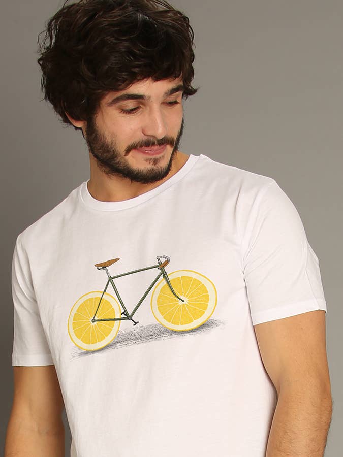 Zest Weißes Herren-T-Shirt für den Großhandel von Wooop