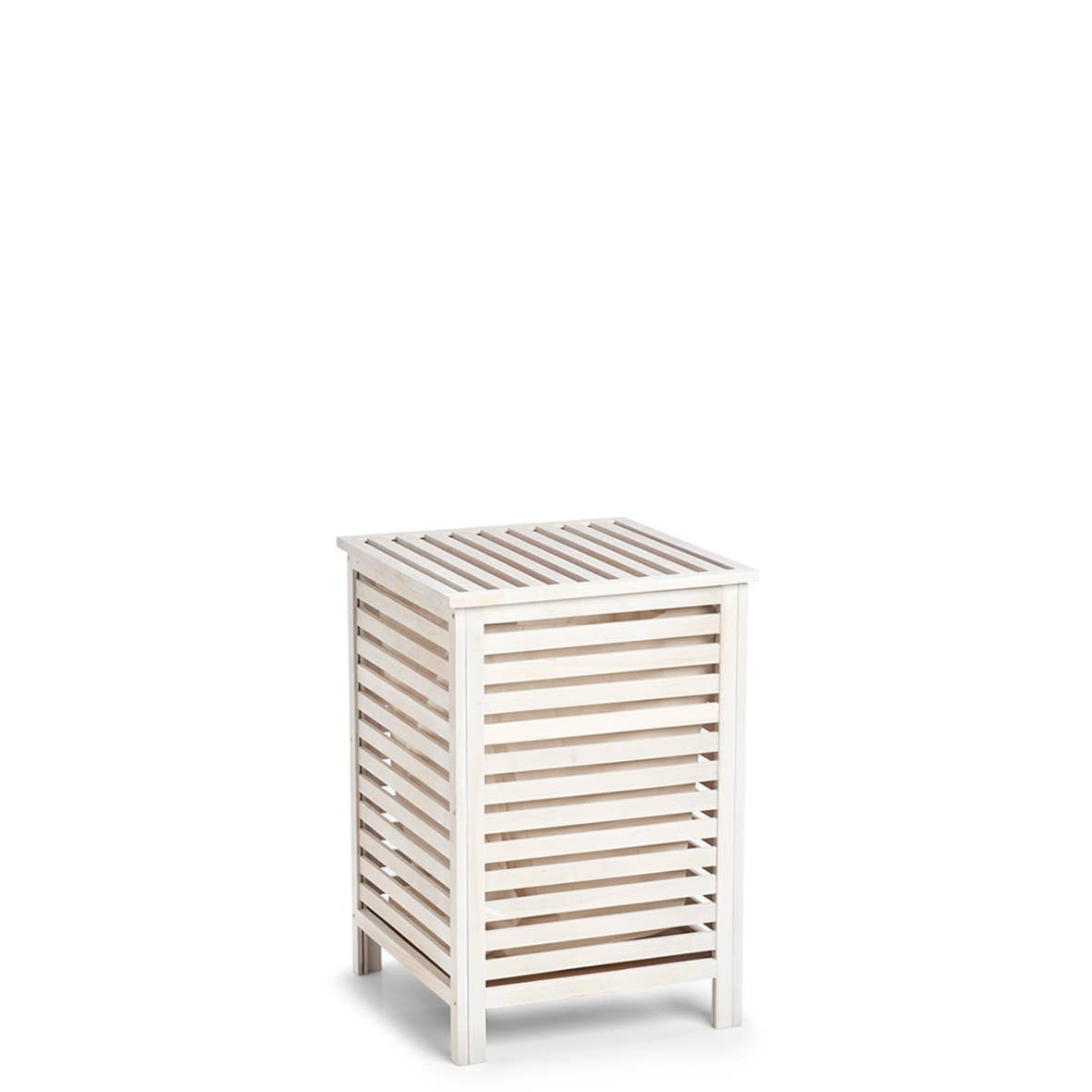 Laundry basket, walnut wood, natural white for wholesale on Faire0