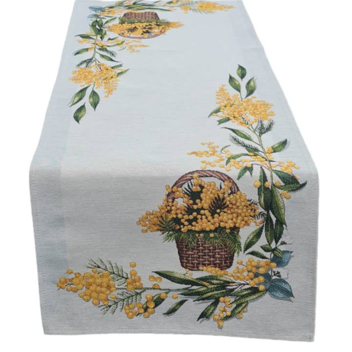 Camino de mesa Mimosa en tejido gobelino para venta al por mayor de Lunaria Lab