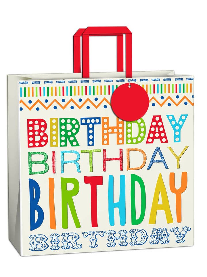 Bolsa de regalo ecológica FSC™ de origen sostenible para Happy Days para venta al por mayor de The Unique Paper Company US