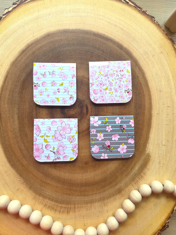Cherry Blossom (Sakura) Magnetic Bookmark— Handmade Bookmark for wholesale by Turiberry