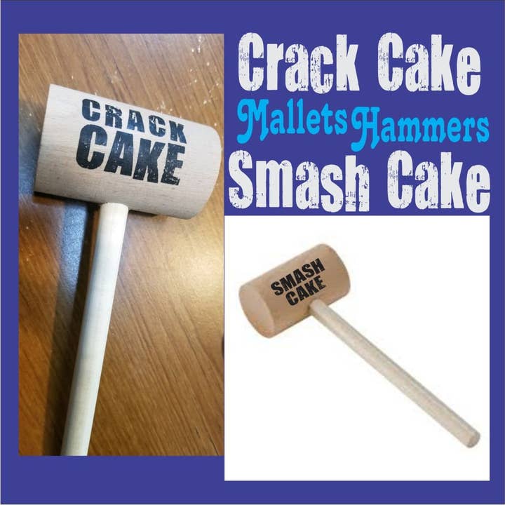 Crack Cake Mallet oder Smash Cake Hammer einzeln verkauft für den Großhandel von Party Bibs
