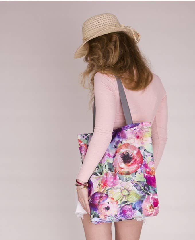 IngrossoBertoni by INCI Srl - Venta al por mayor Bolso con asas - Mujer - Bandolera de lona Flora Sunny Bertoni Line3