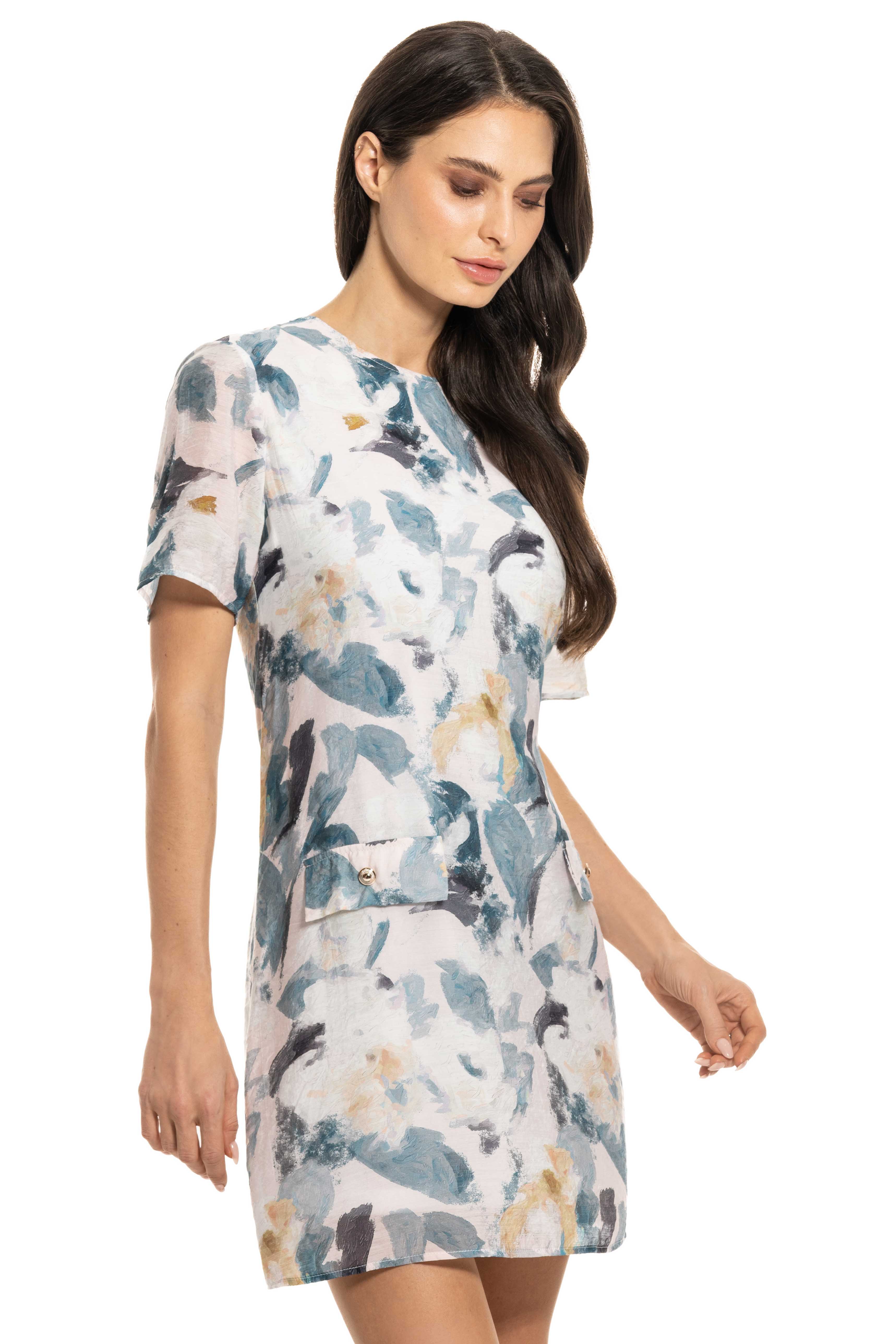 Adore - Wholesale Dress - Women's - A325-B - Tunic Dress with Pockets0
