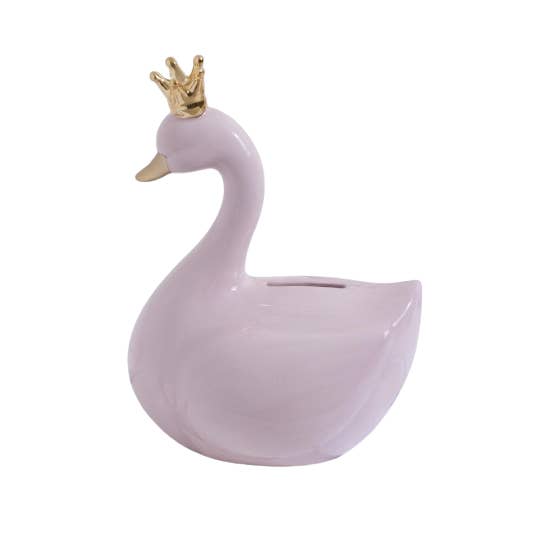 TSJJ - Wholesale Money/piggy bank - Swan piggy bank (white or pink) 1