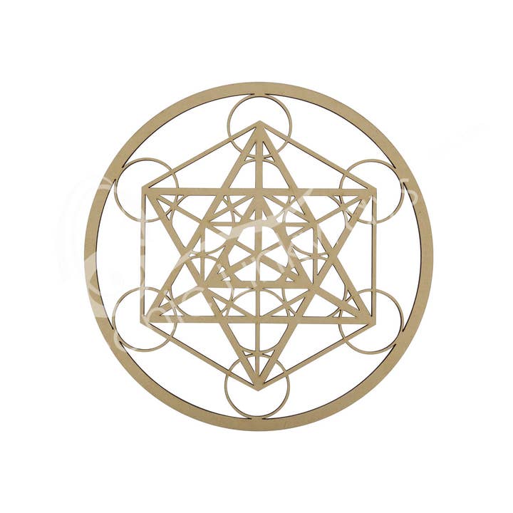 Oceanic Linkways Inc - Wholesale Plaque - (PK 3)WALL PLAQUE - WOOD METATRON (PK 3) 6"