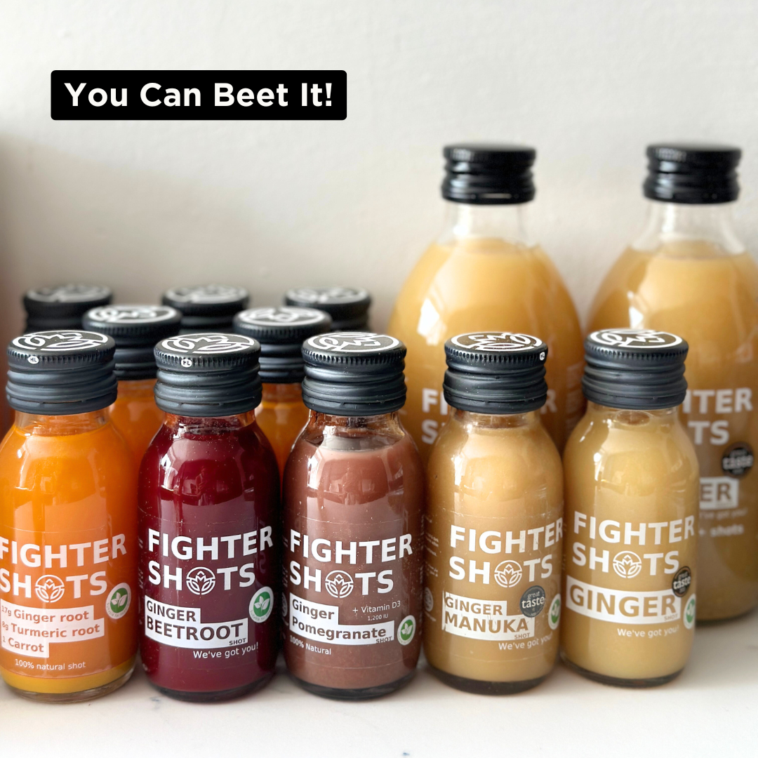Fighter Shots - Vente Jus bien-être/fortifiants - Fighter Shots 100 % végan Gingembre + Betterave, lot de 6 ou 12 x 60 ml7