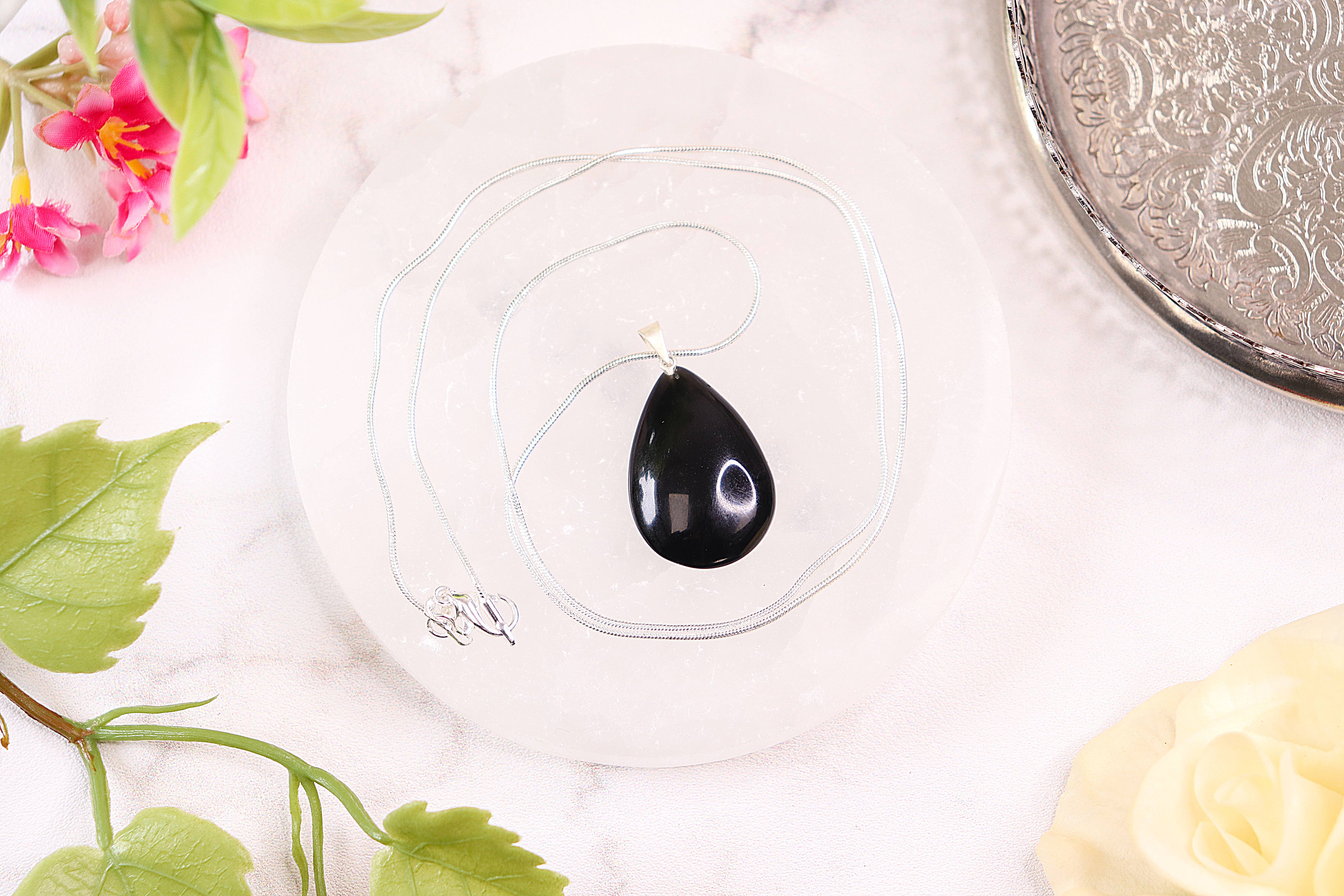 Natures Artifacts Inc - Vendita all'ingrosso Ciondolo/pendente - Ciondoli a goccia in ossidiana nera - Gioielli in ossidiana nera3