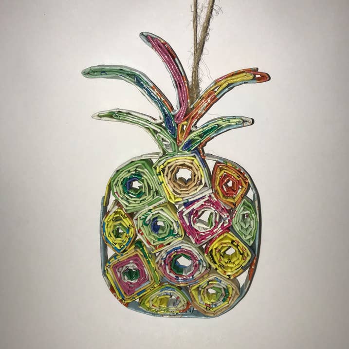 Ananas 1 Quillin prydnad för wholesale av Poppin Cards and Gifts