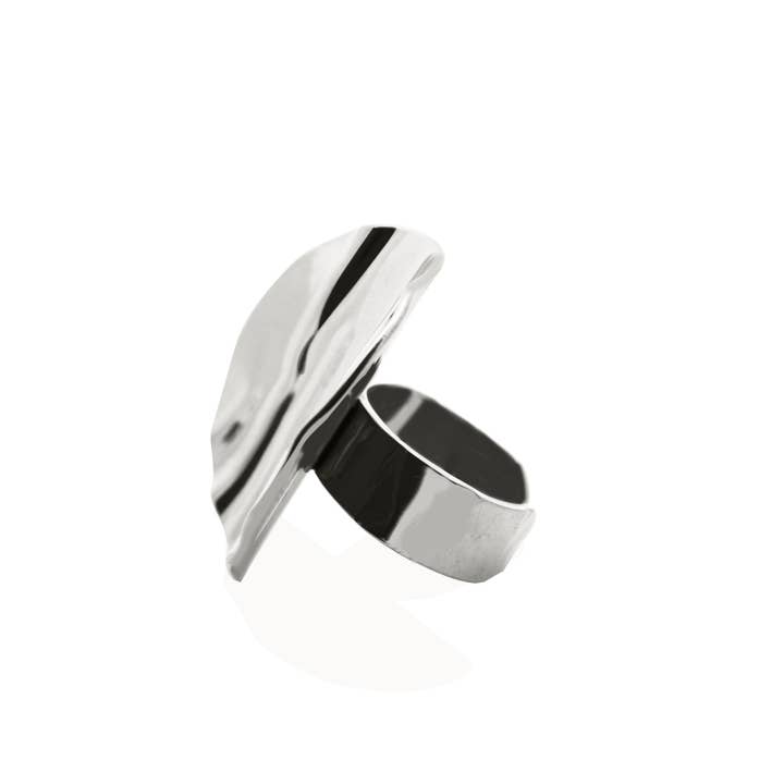 AMORINO SRL - Wholesale Band/Stacked Ring - SEA WAVE RING - WF2448A112