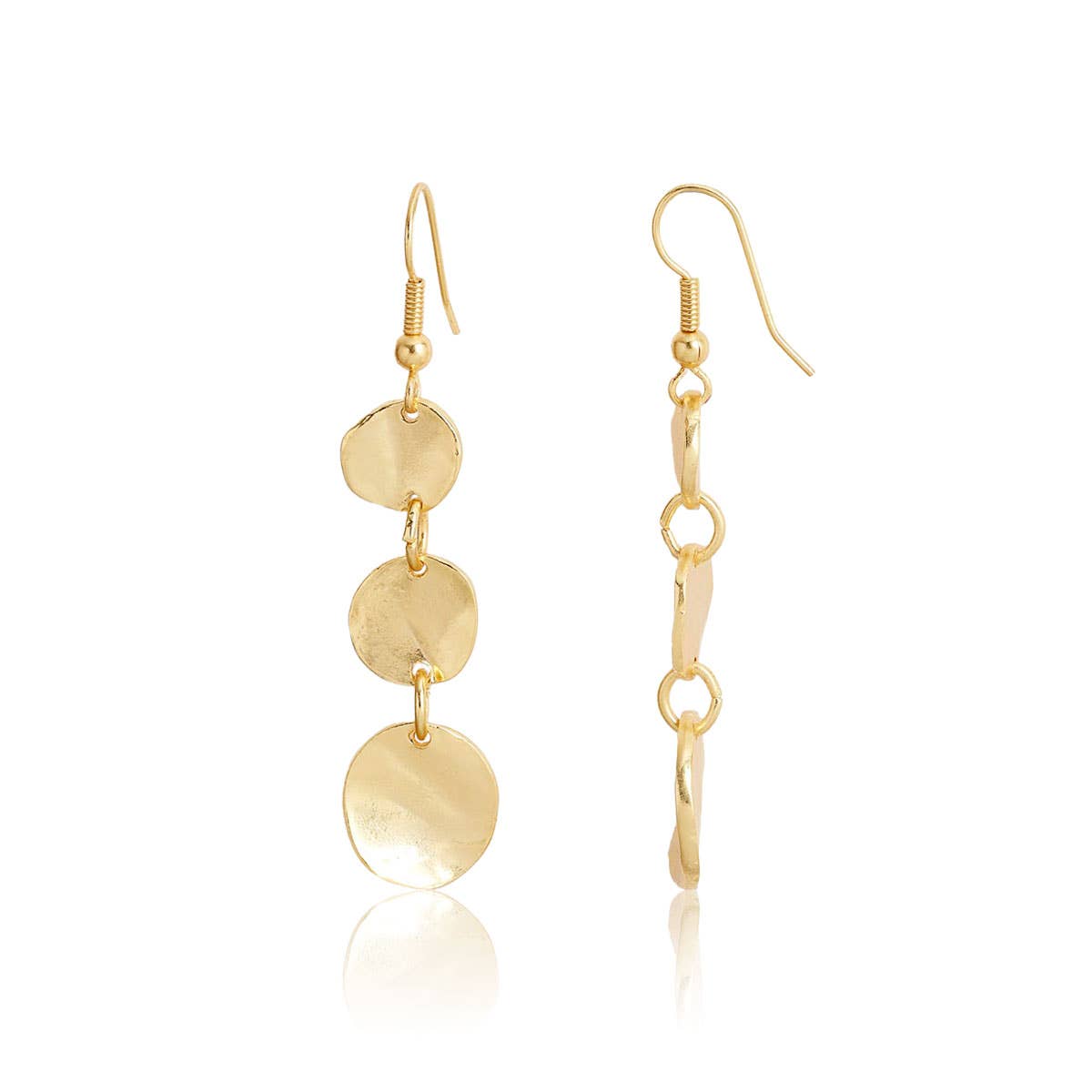 KARINE SULTAN - Wholesale Dangle Earrings - Gold Mini Coin Dangle Earrings