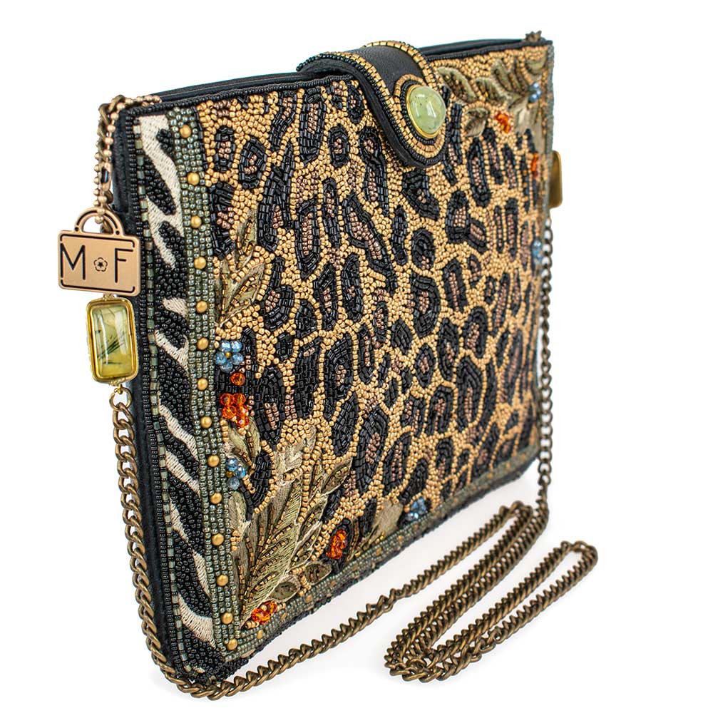 Mary Frances Accessories - Wholesale Crossbody Bag - Women's - Untamed Beaded Animal Print Crossbody Handbag3