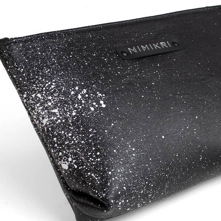 'ZED' Makeup / Travel / Cosmetic Bag Black and White for wholesale by MIMIKRI Design