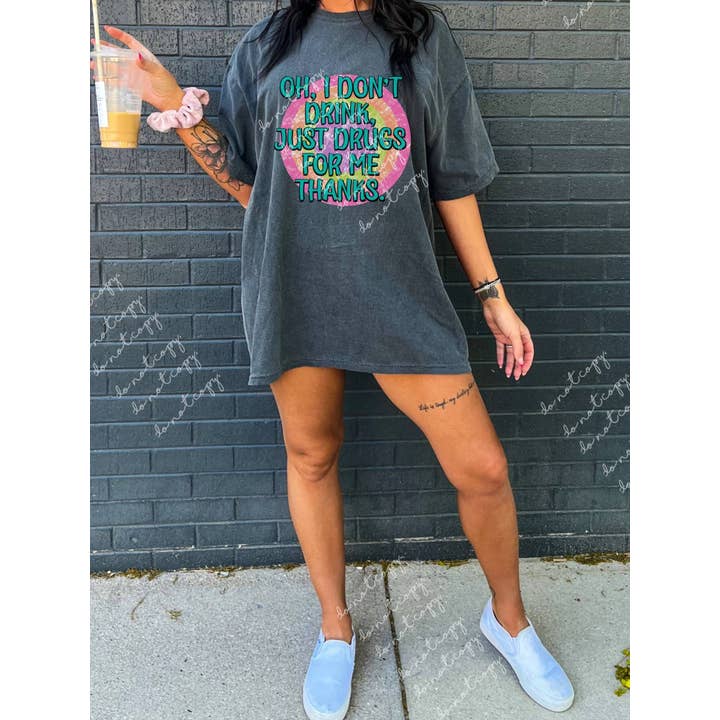 Camisa arcoíris, camisa divertida, camiseta estampada, camisa de gran tamaño para venta al por mayor de The Babe Cave Co