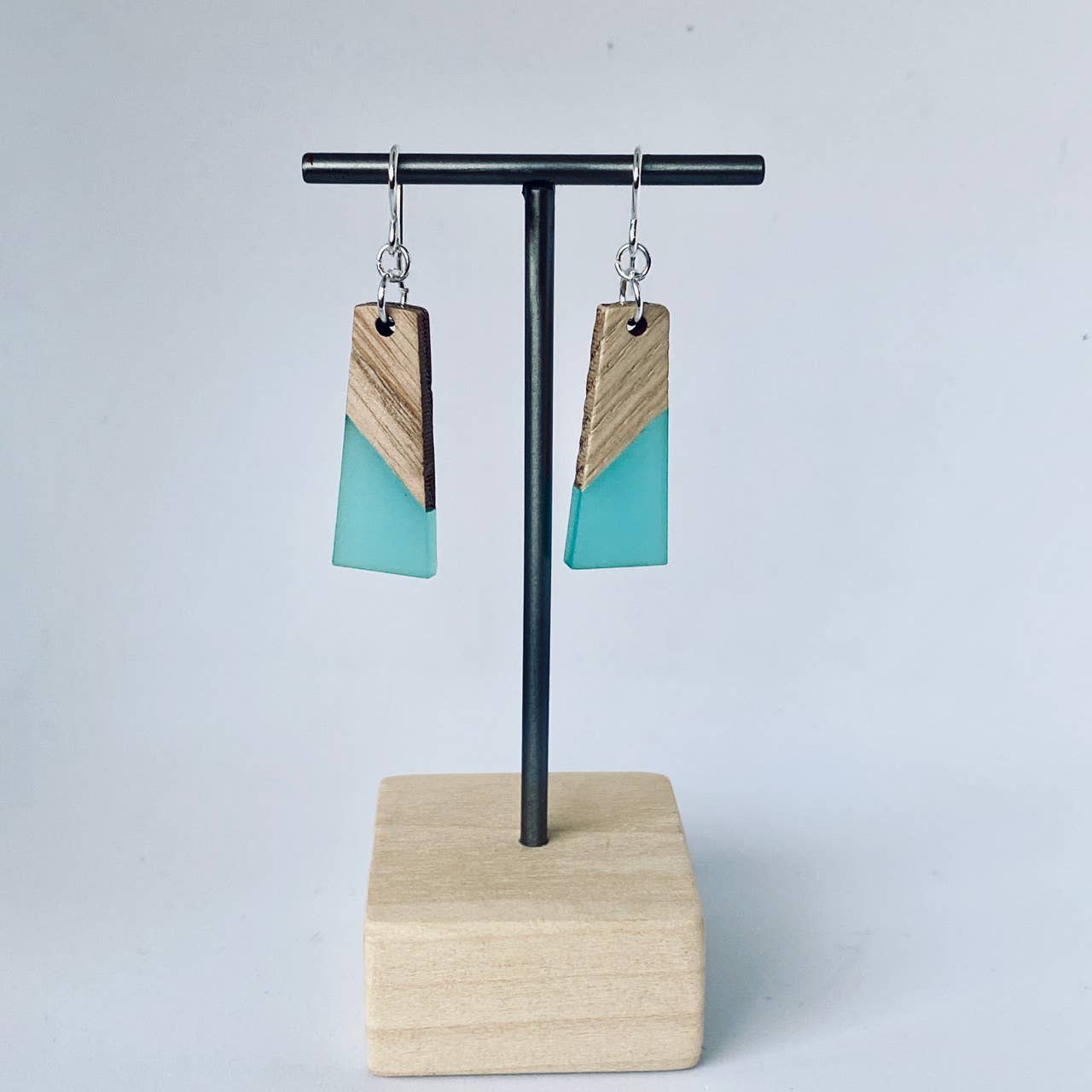 Nancy Reid Carr - Wholesale Dangle Earrings - Modern Boho - Trapezoid Earrings Wood/Resin10