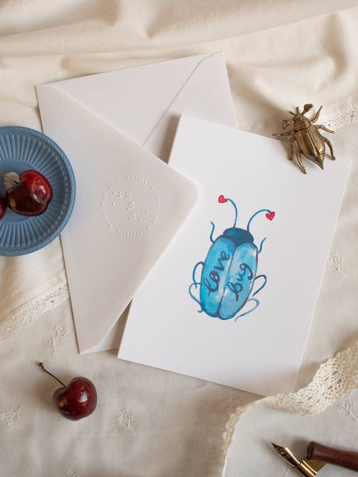 Love Bug Card for wholesale by La la lu