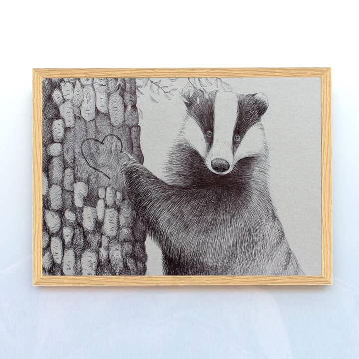 The Badger - A3 for wholesale by Løfberg og Noack