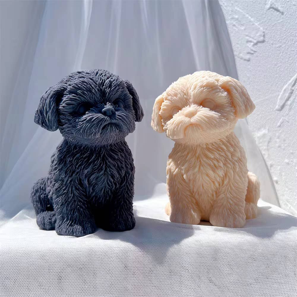 Candleglambyperry - Wholesale Grappige kaars - Zittende Shih Tzu Puppy Kaars1