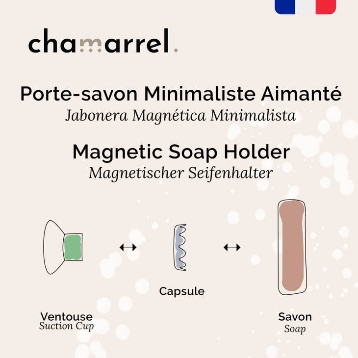 Porte-savon minimaliste aimanté - Chamarrel®