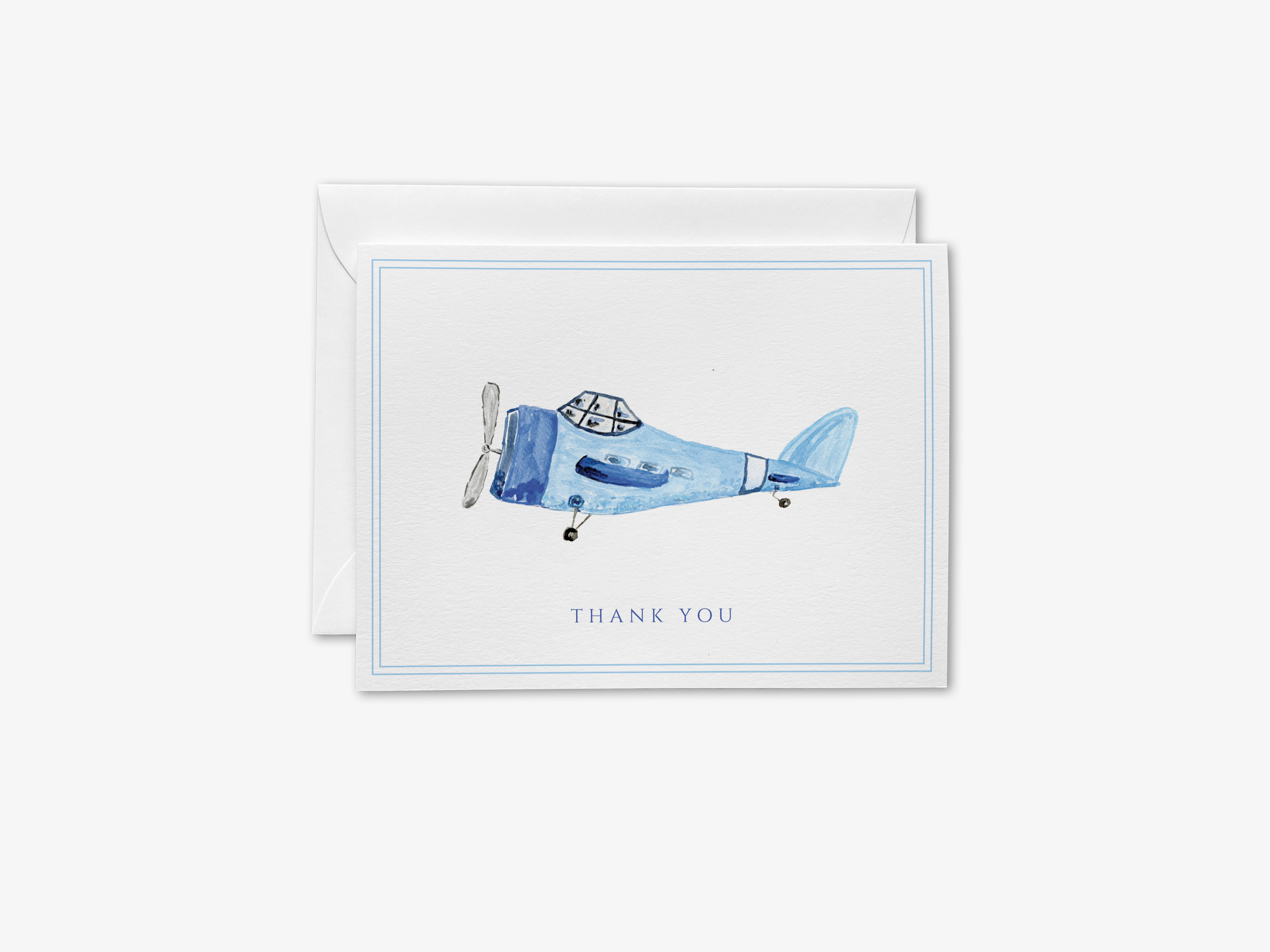 Liesel Anne Studios - Wholesale Thank You Card - Vintage Airplane Thank You Cards [individually packaged]0