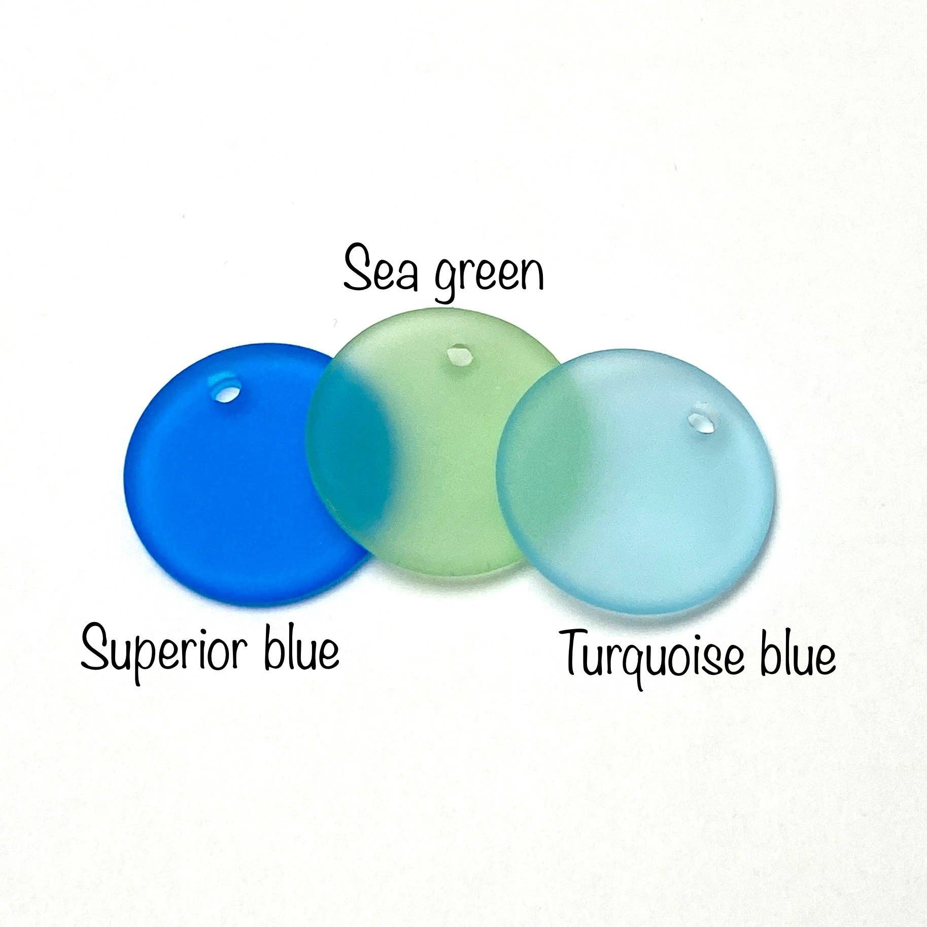 Be Inspired UP - Wholesale Pendant/Charm Necklace - Great Lakes Outline Beach Glass Pendant3