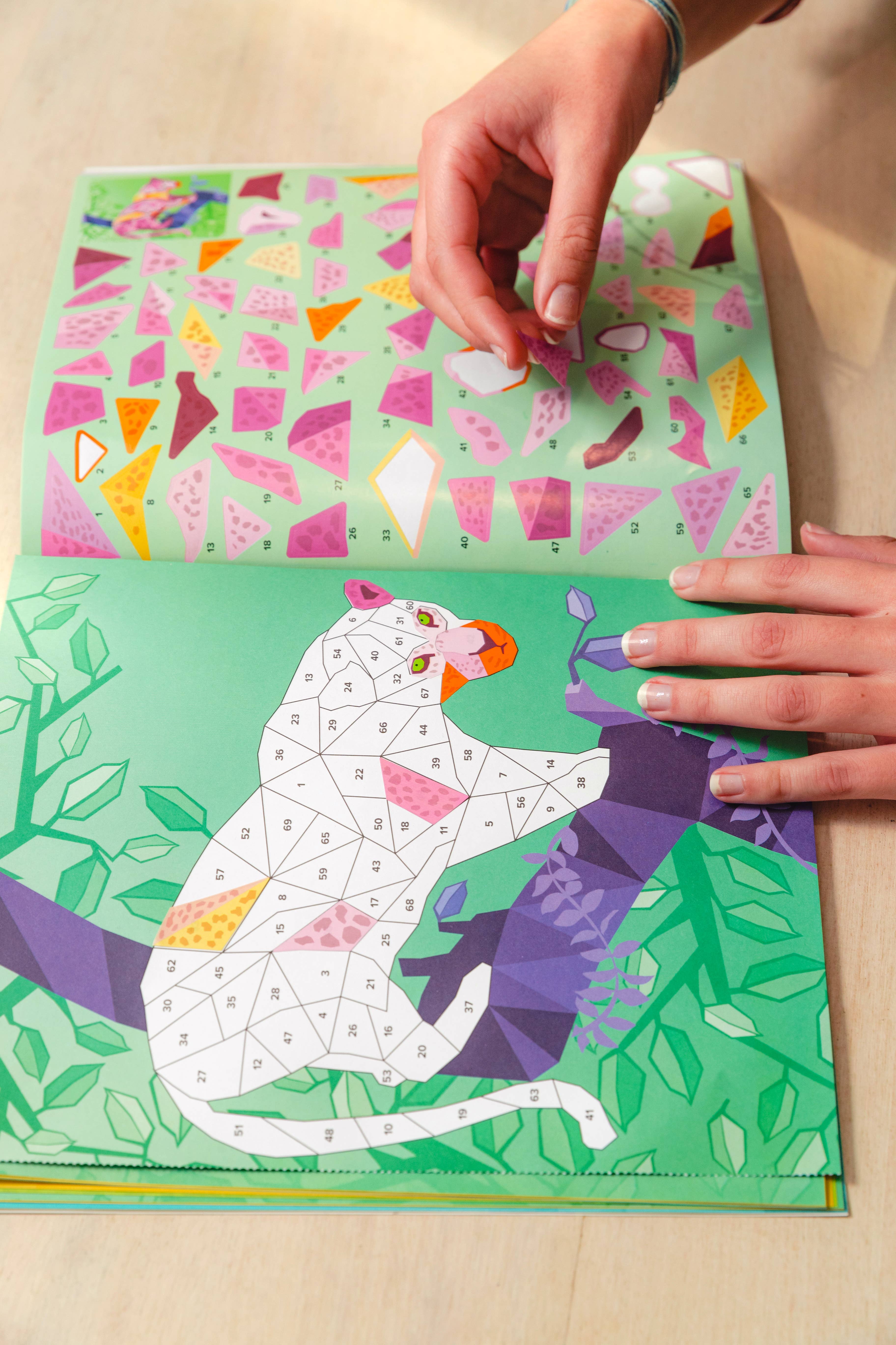 BOX CANDIY® - Wholesale DIY Craft Kit - Kids - Safari Sticker by Number6