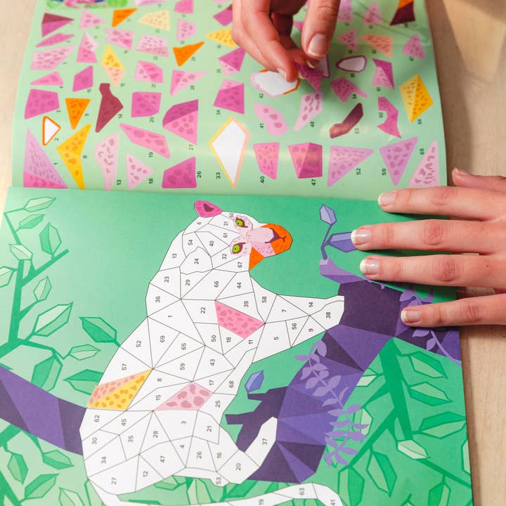 BOX CANDIY® - Wholesale DIY Craft Kit - Kids - Safari Sticker by Number6