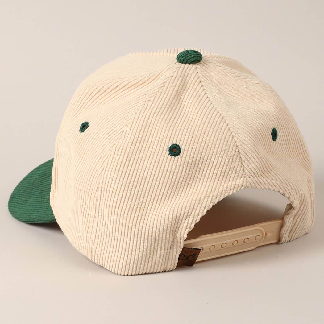 Fashion City – wholesale Baseballkeps - Unisex – Sätt den på min cowboy's Tab tvåfärgad corduroy-keps21