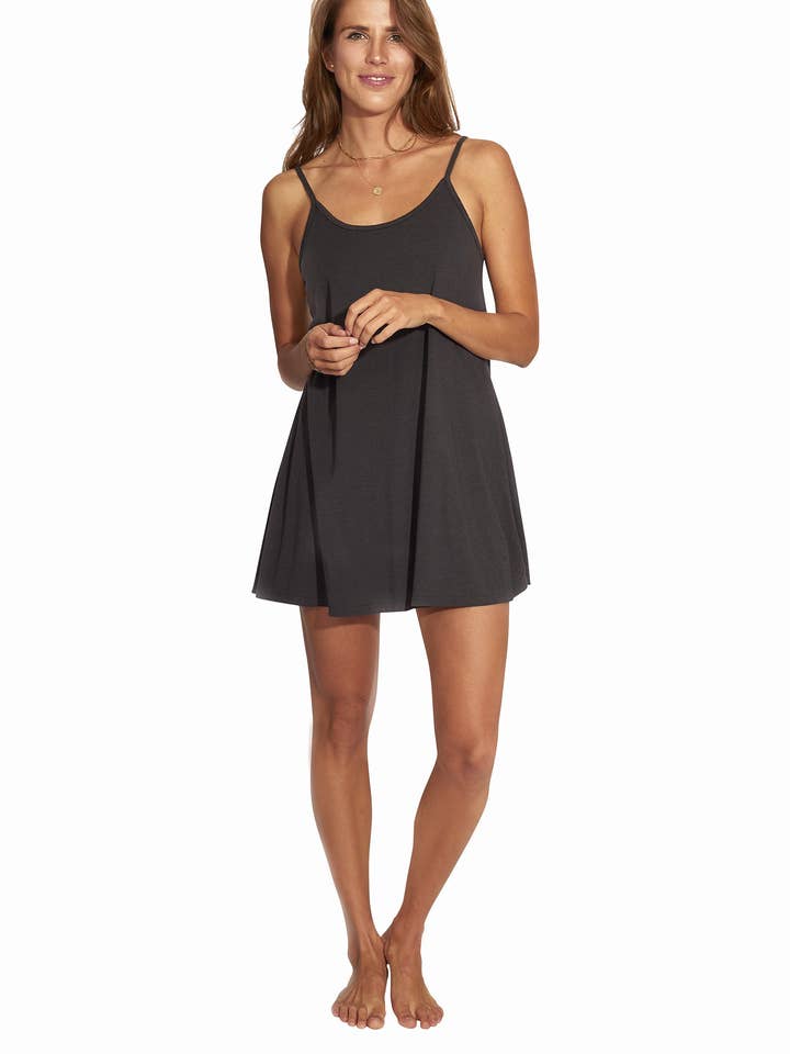Babydoll Sleep Dress Mercury Charcoal for wholesale by After Sunset