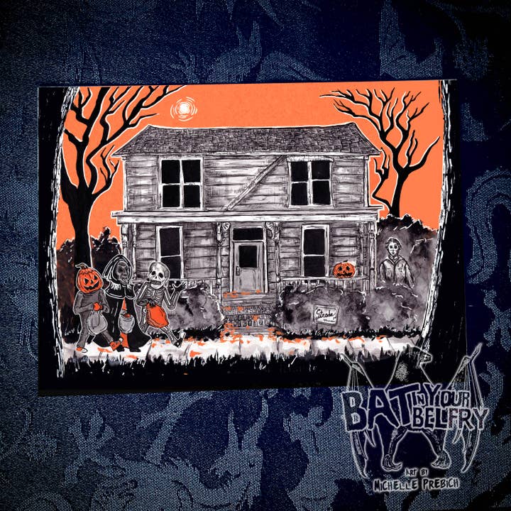 The Myers House Print for wholesale by Bat In Your Belfry