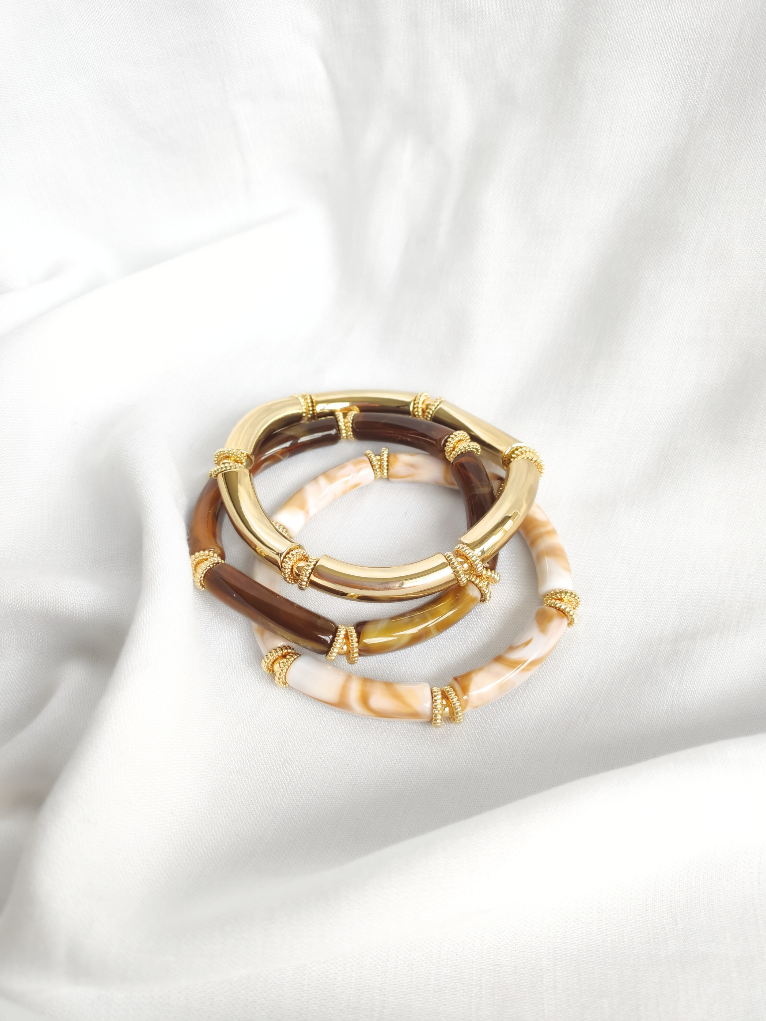 L'Atelier d'Artémis - Venta al por mayor Pulsera de cuentas - Pulsera elástica SALMA32