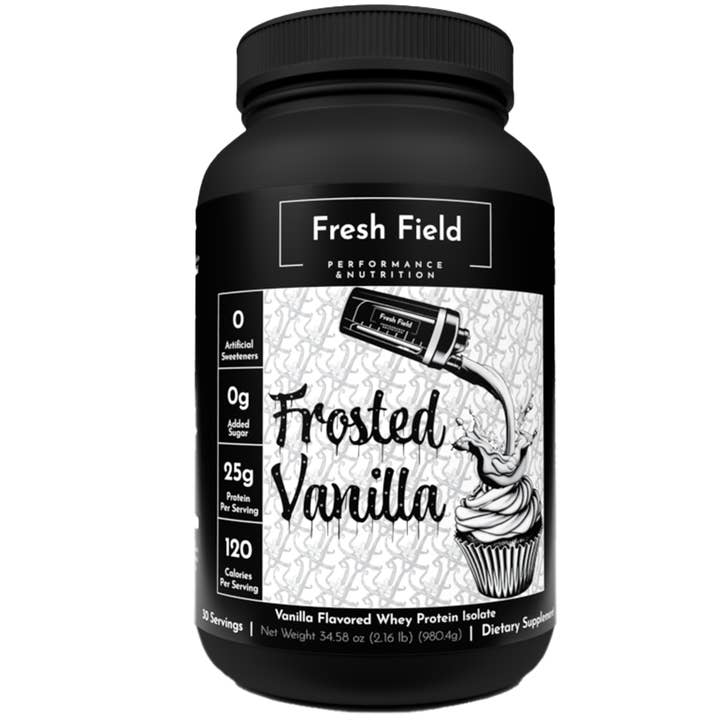 Whey Protein Powder (Vanilla) for wholesale by Fresh Field Performance and Nutrition