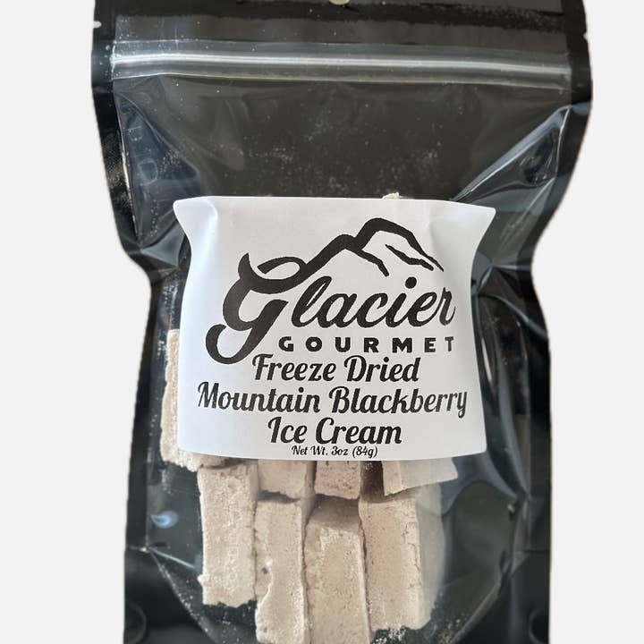 Glacier Gourmet - Wholesale Ice Cream/Sorbet - Freeze Dried Mountain Blackberry Ice Cream - 3oz Bag0
