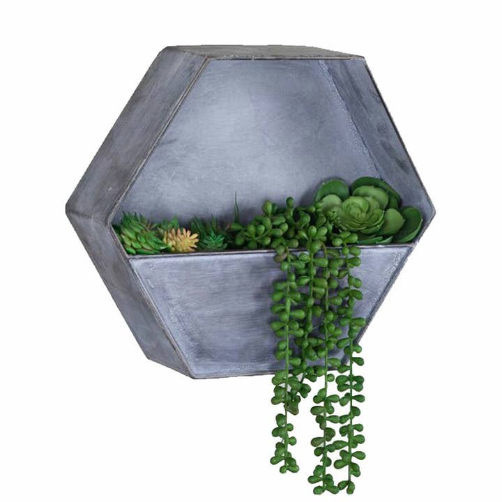 Vagabond Vintage – wholesale Wall planter – Zinc Wall Planter