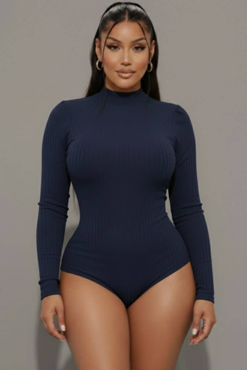 CAPELLA APPAREL - Vente Body – femme - Body côtelé à col montant9