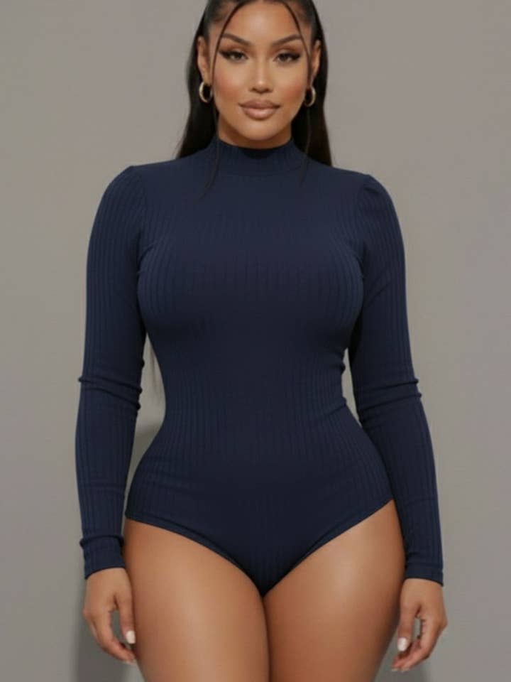 CAPELLA APPAREL - Vente Body – femme - Body côtelé à col montant9