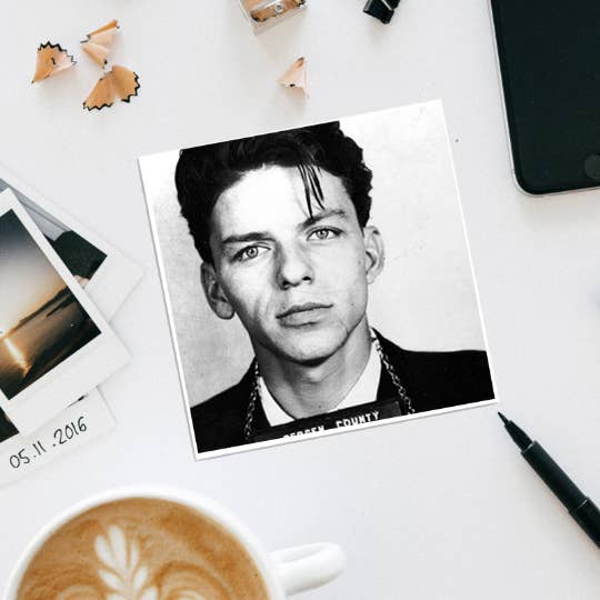 Lucky Mfg. Co. - Vendita all'ingrosso Sottobicchiere - Sottobicchiere con foto segnaletiche Frank Sinatra1