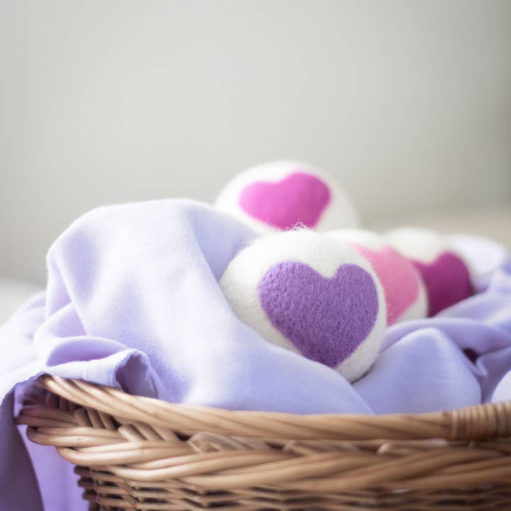 Friendsheep - Wholesale Dryer Balls - Lovely Day Eco Wool Dryer Balls (HEARTS)2